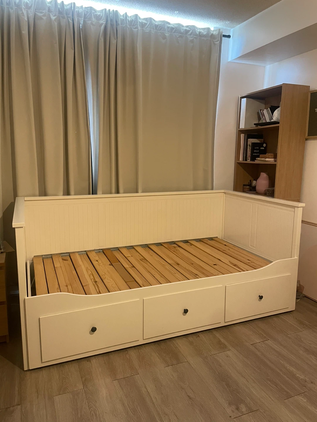 White IKEA Daybed with Storage Drawers - photo 3