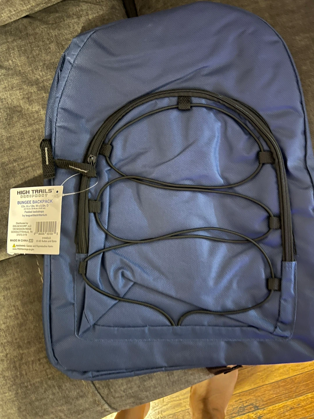 High Trails Equipment Bungee Backpack -