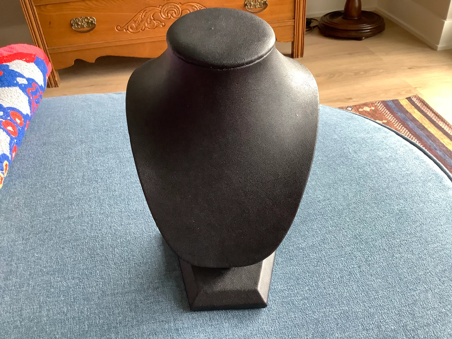 Black Leatherette Jewelry Bust Display 🐞