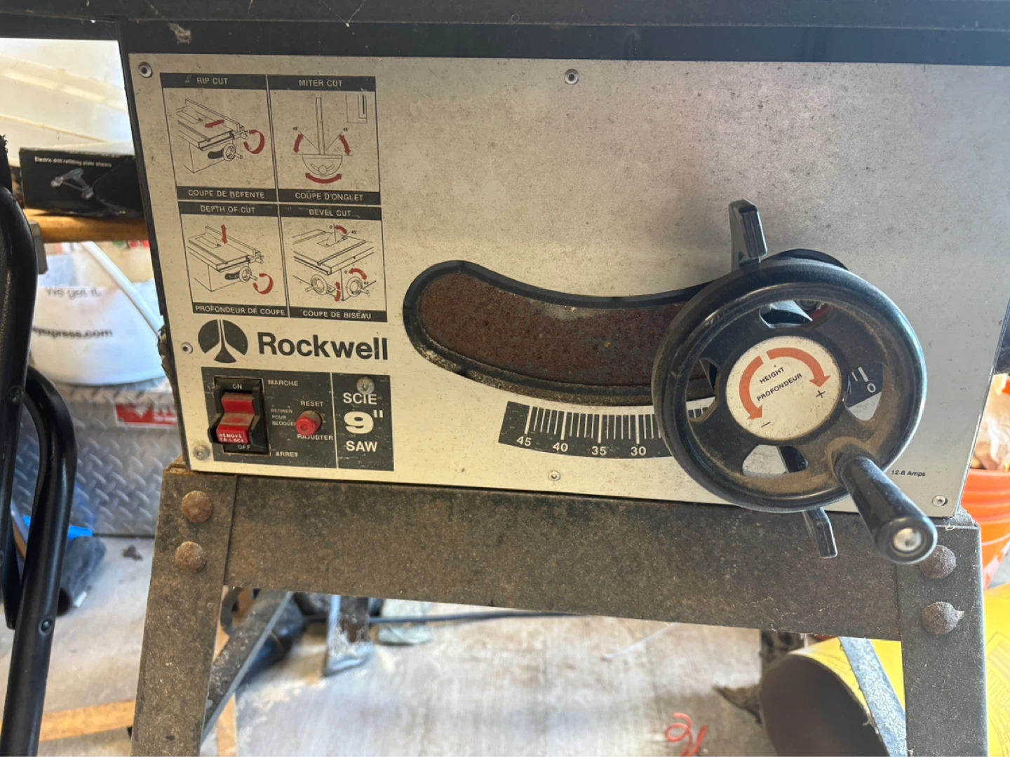Rockwell 9" Table Saw - photo 2