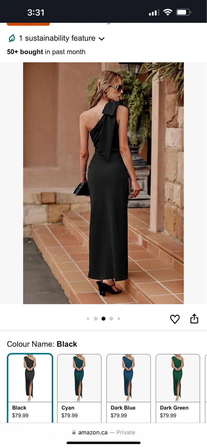 Women's Black One Shoulder Maxi Dress (New)⚽️ - photo 2