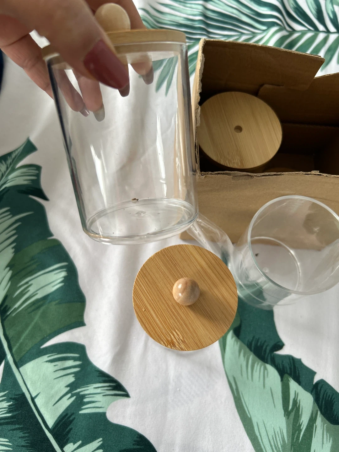 plastic Jars with Bamboo Lids set ⚽️ - photo 3