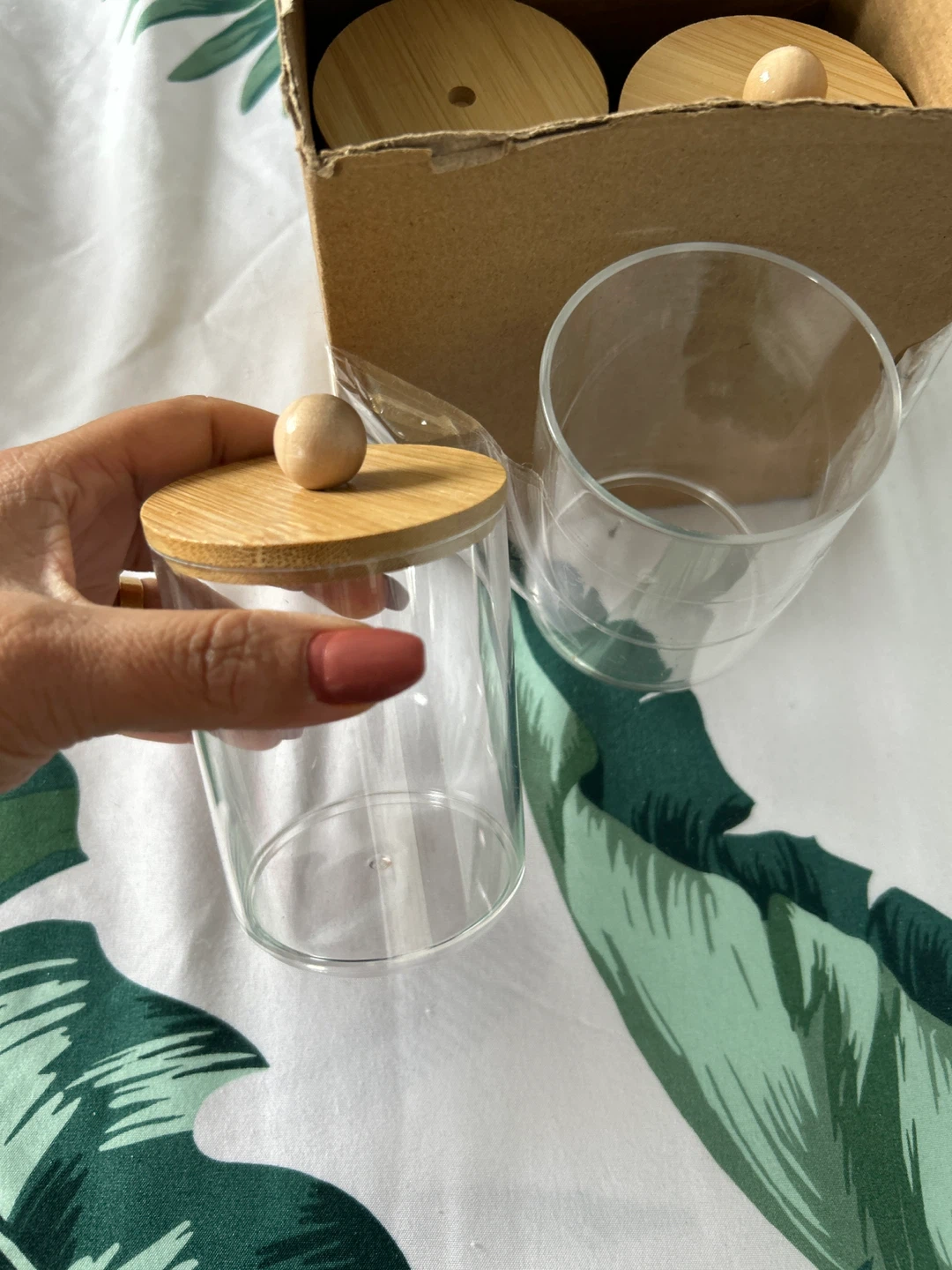 plastic Jars with Bamboo Lids set ⚽️ - photo 2
