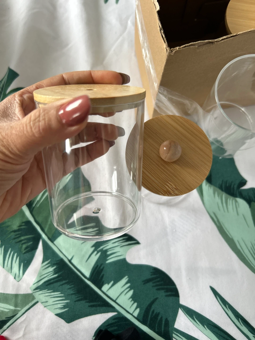plastic Jars with Bamboo Lids set ⚽️ - photo 4