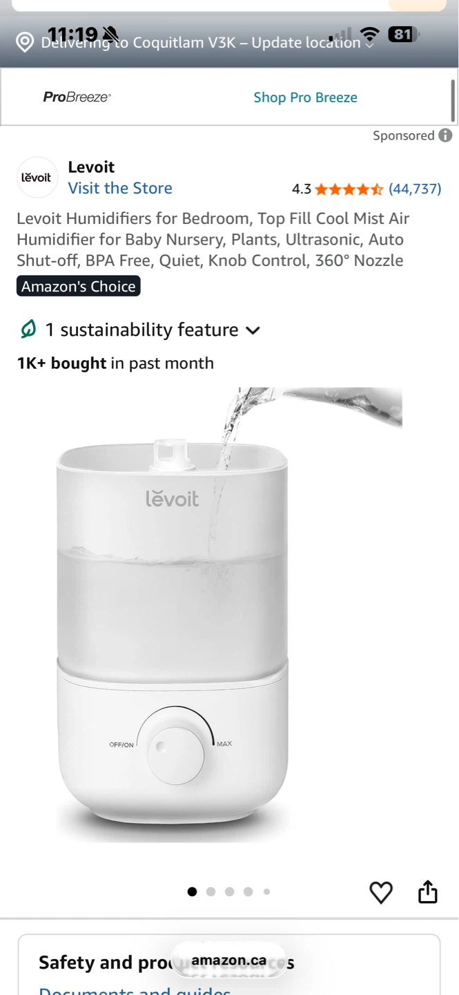 Levoit Humidifier - photo 2