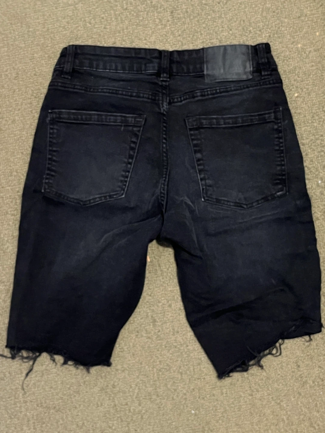 Bluenotes Black Denim SlimfitCutoff Shorts (Size 28) - photo 2