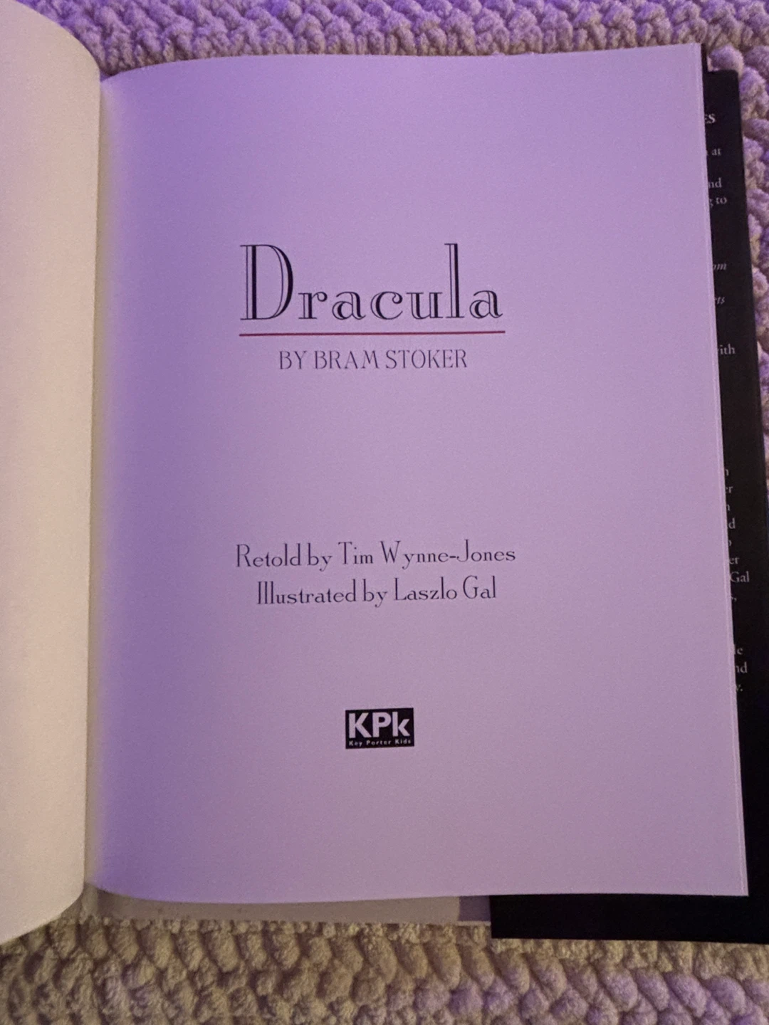 1st Ed Dracula by Bram Stoker Retold by Tim Wynne-Jones - photo 3