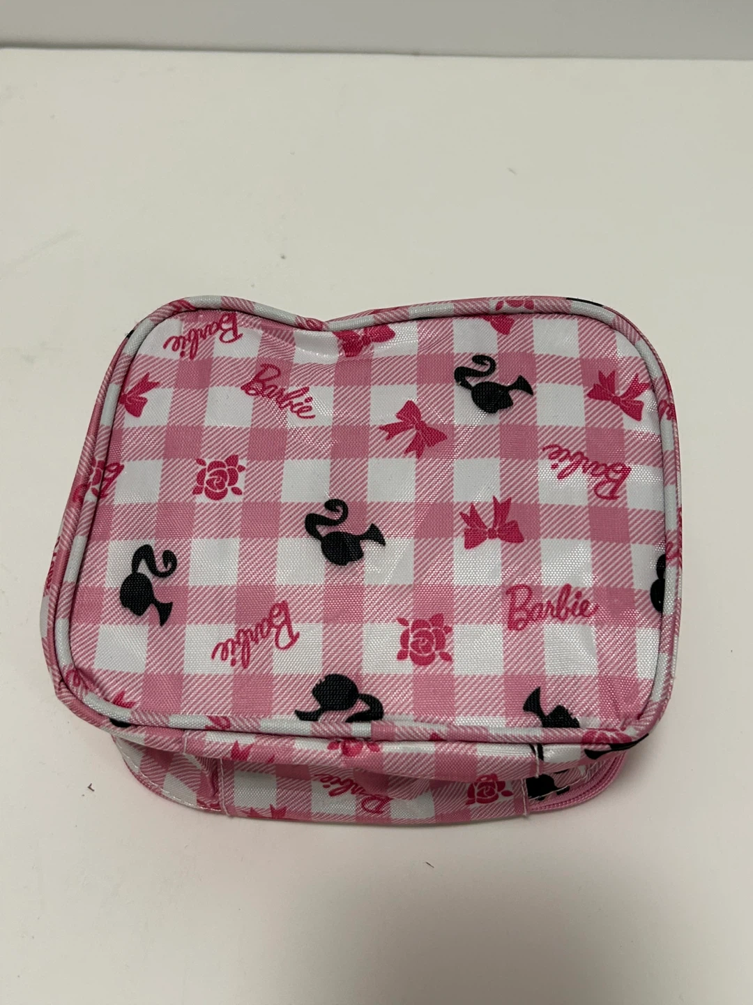 ⚽️ Preowned Barbie Makeup Cosmetic Accessories Pink Bag - photo 4