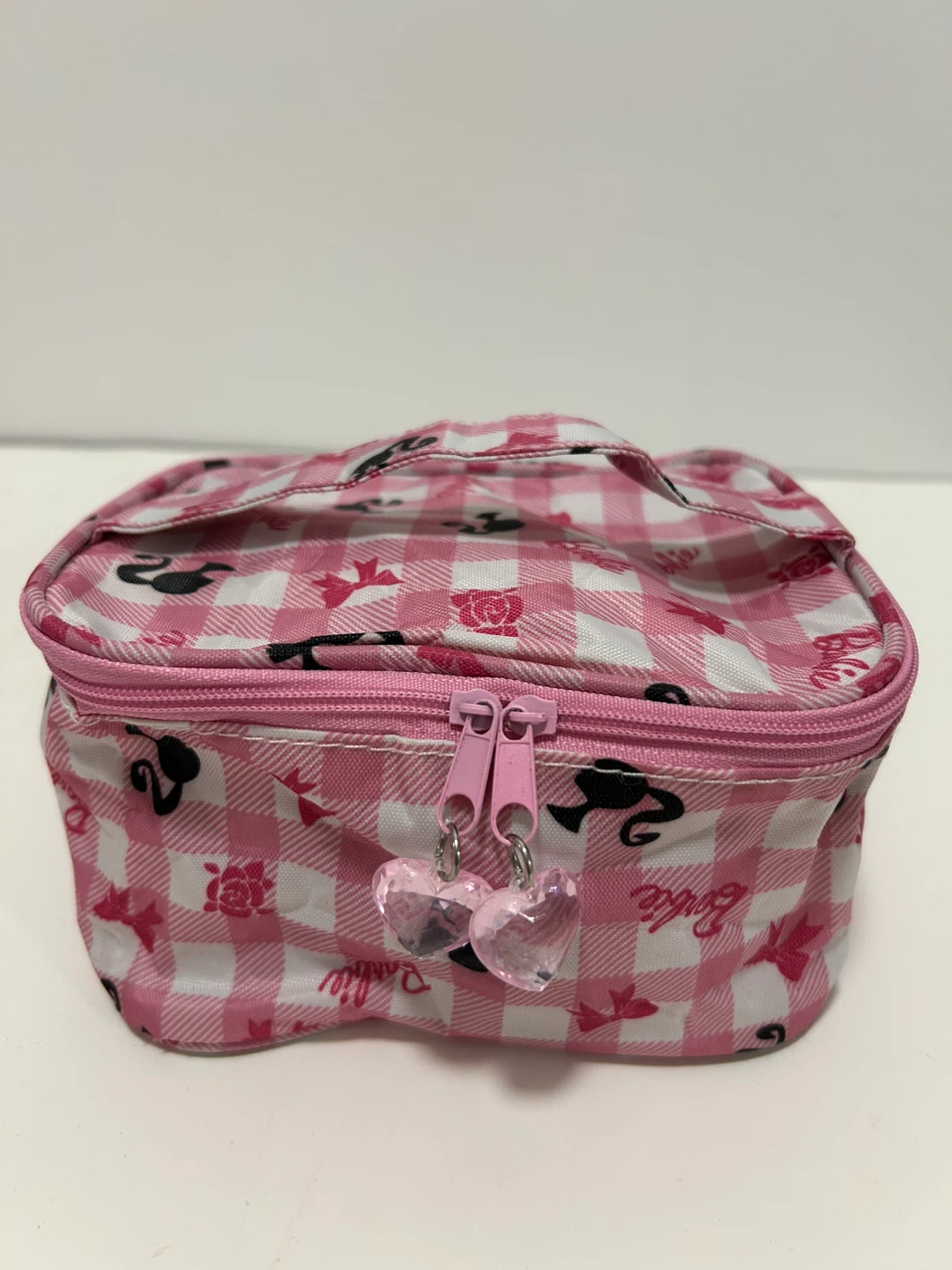 ⚽️ Preowned Barbie Makeup Cosmetic Accessories Pink Bag