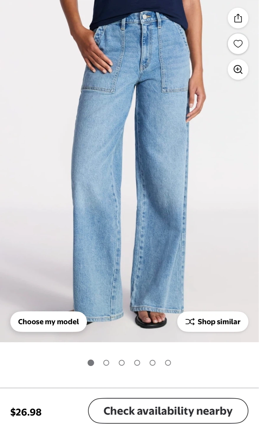 Women’s Wide Leg Jeans-size 4