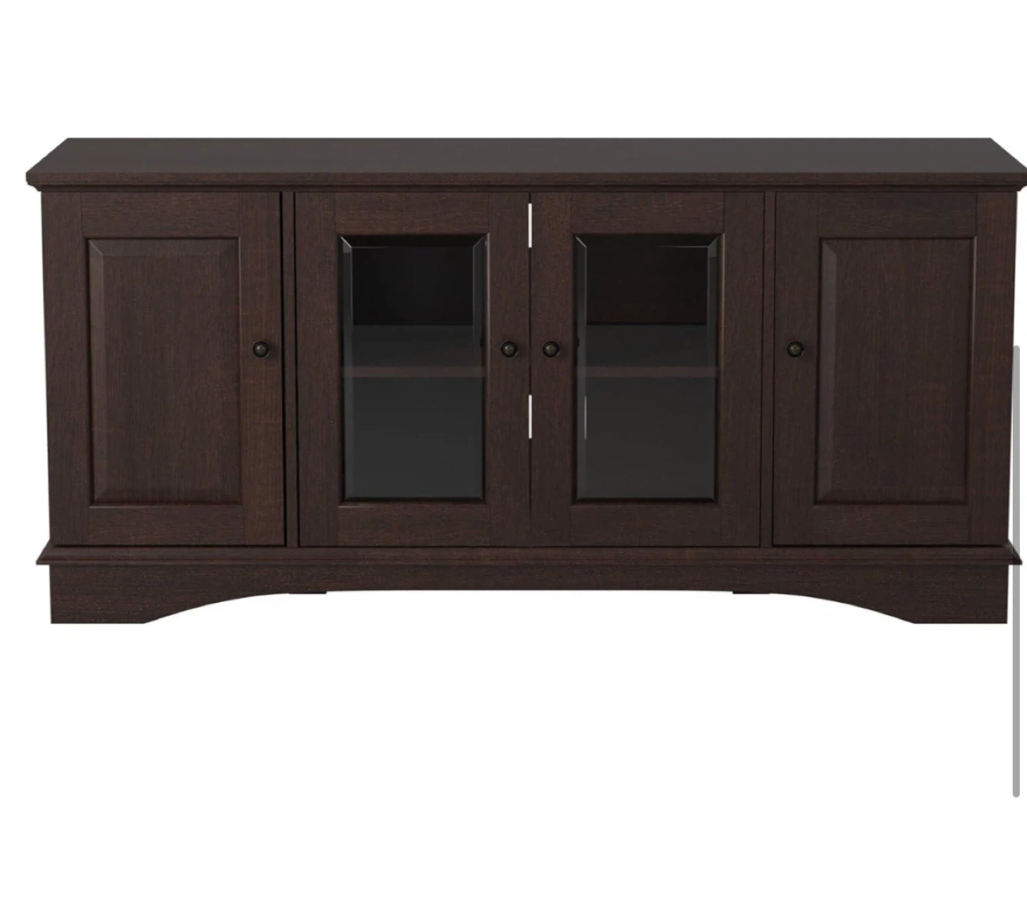 Dark Wood Living Room Cabinet / Media Console - photo 2