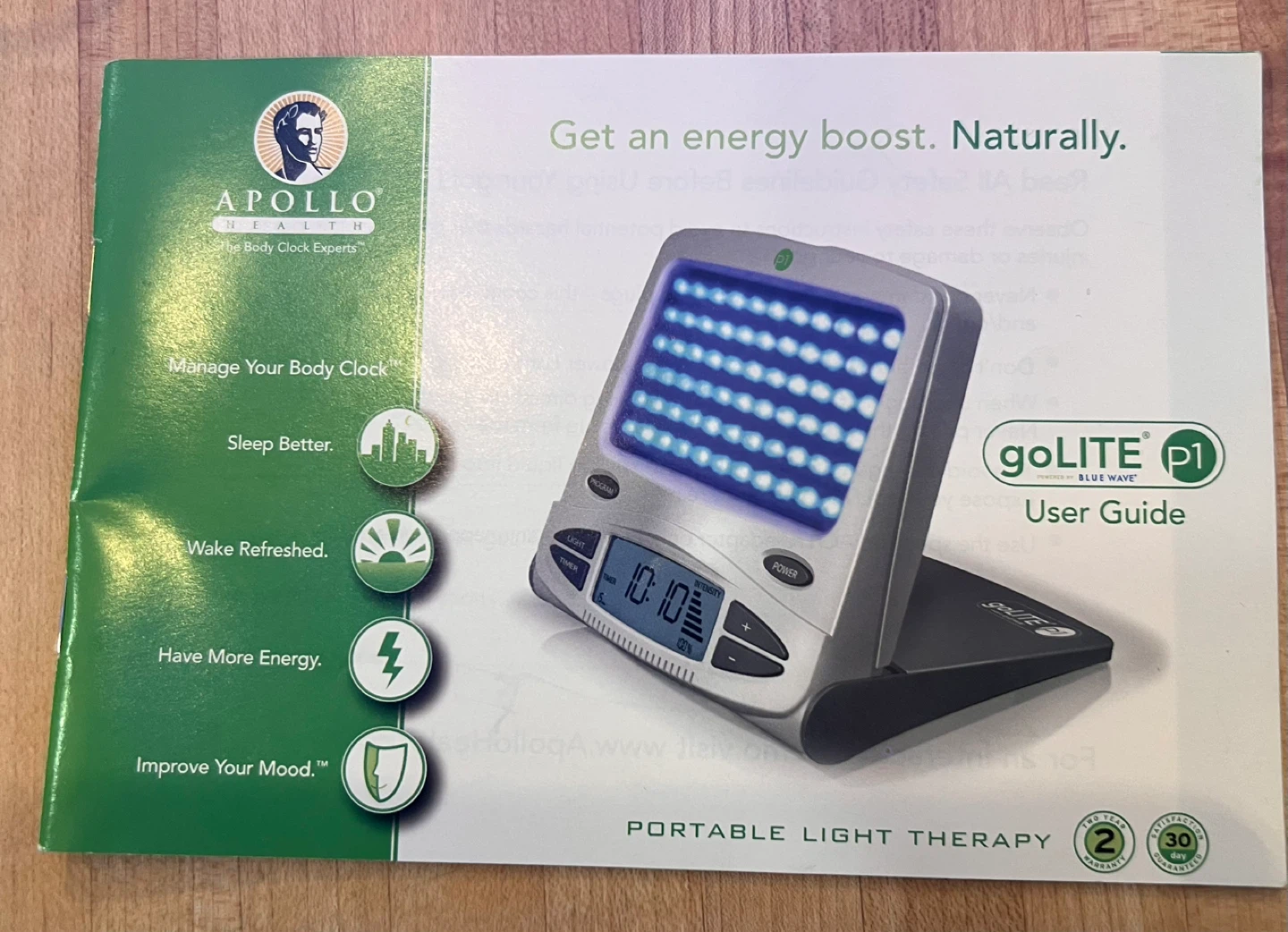 ⚽ Apollo Health goLITE P1 Portable Light Therapy - photo 3