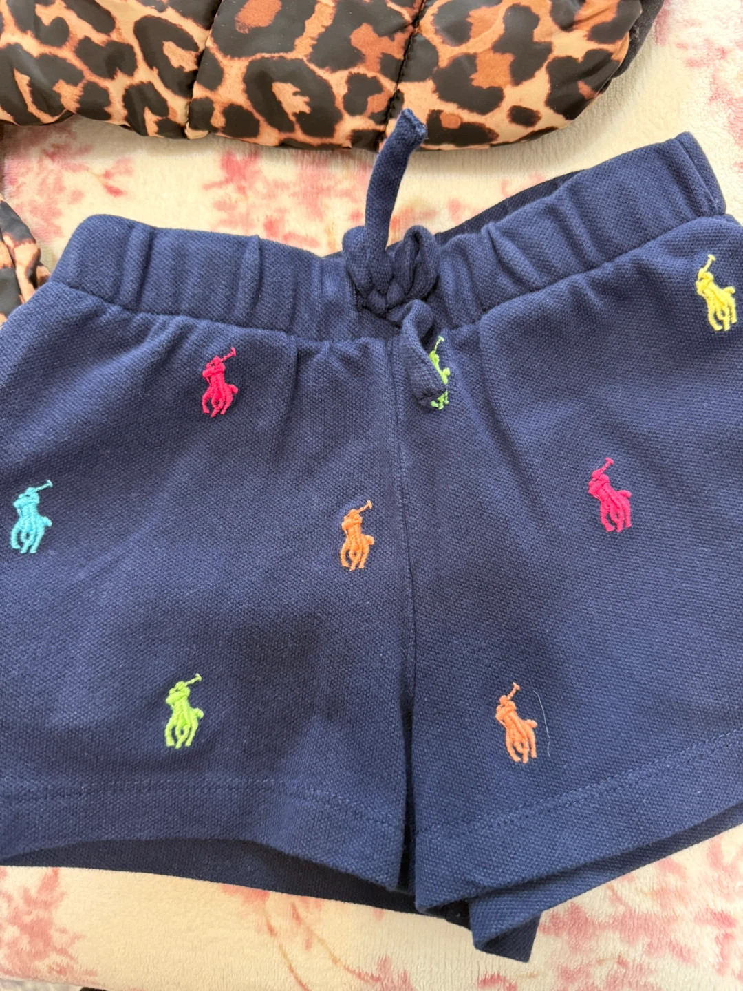 Kids Leopard Print Puffer Jacket & Polo Ralph Lauren Shorts Set - photo 4