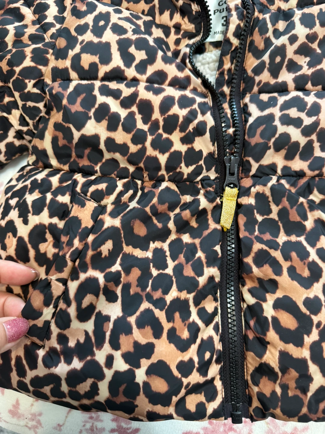 Kids Leopard Print Puffer Jacket & Polo Ralph Lauren Shorts Set - photo 3