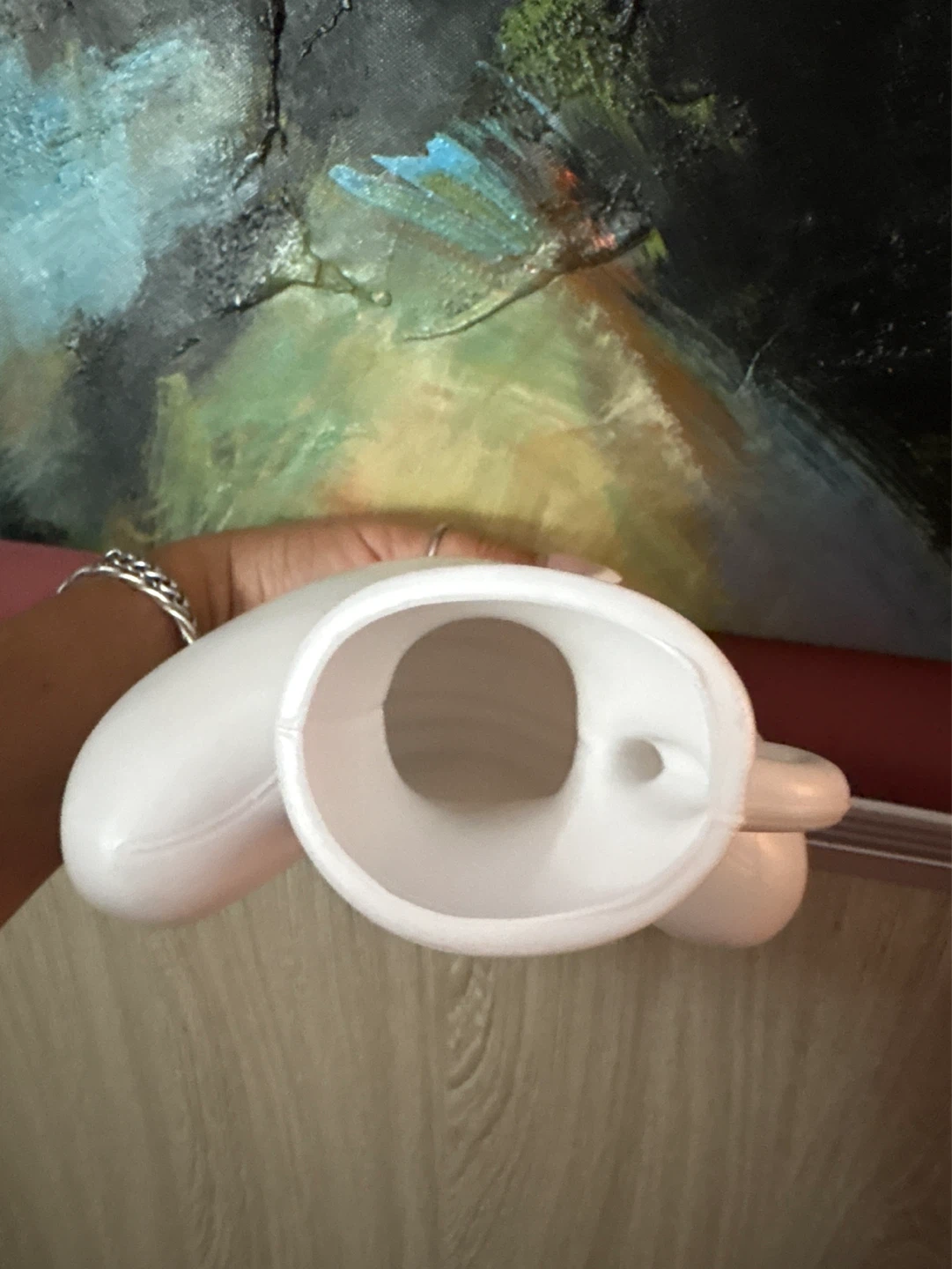 ⚽️ NEW White Decorative Vase & Necklace Display - photo 3