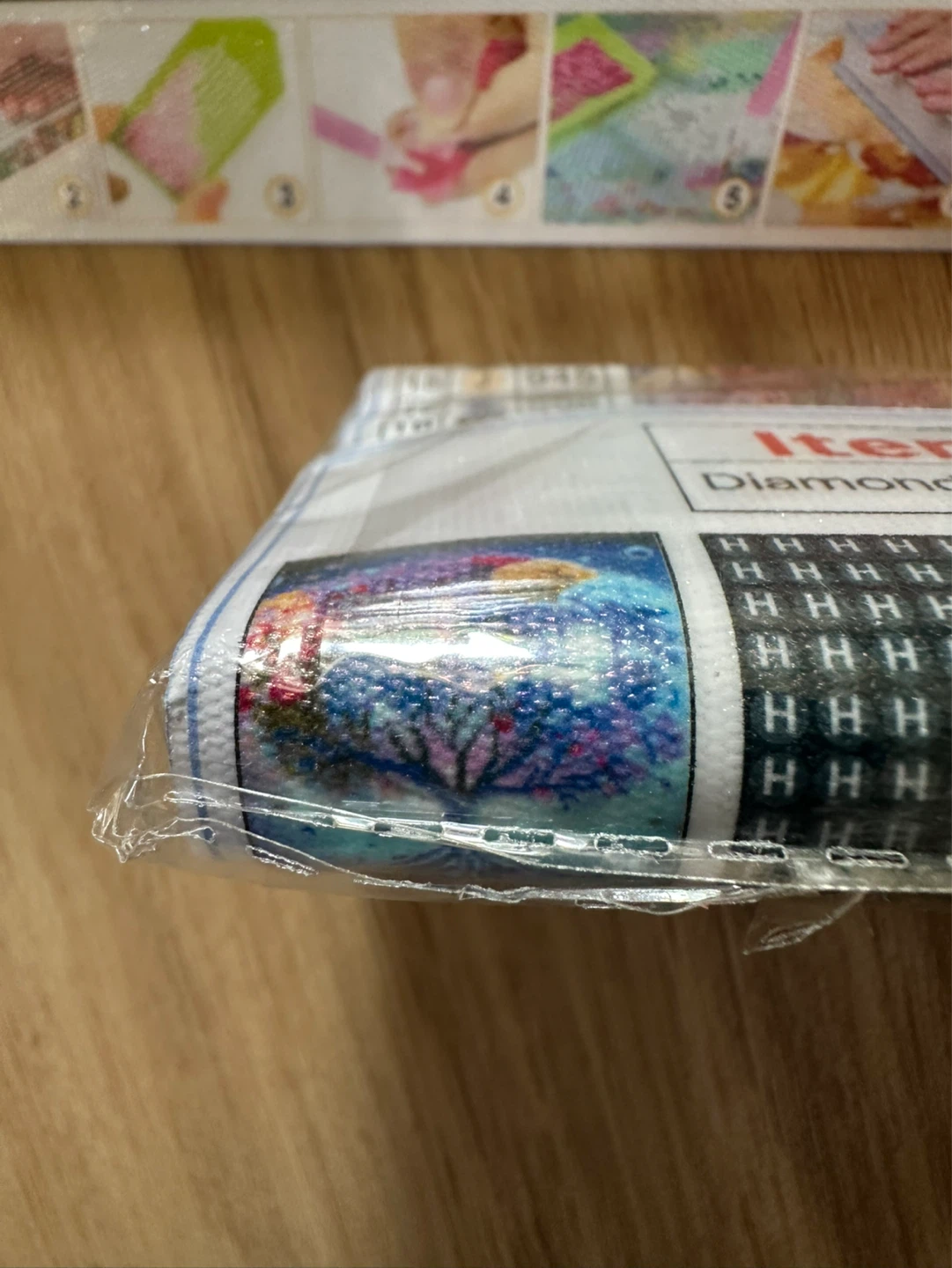 Unopened diamond art painting of tree