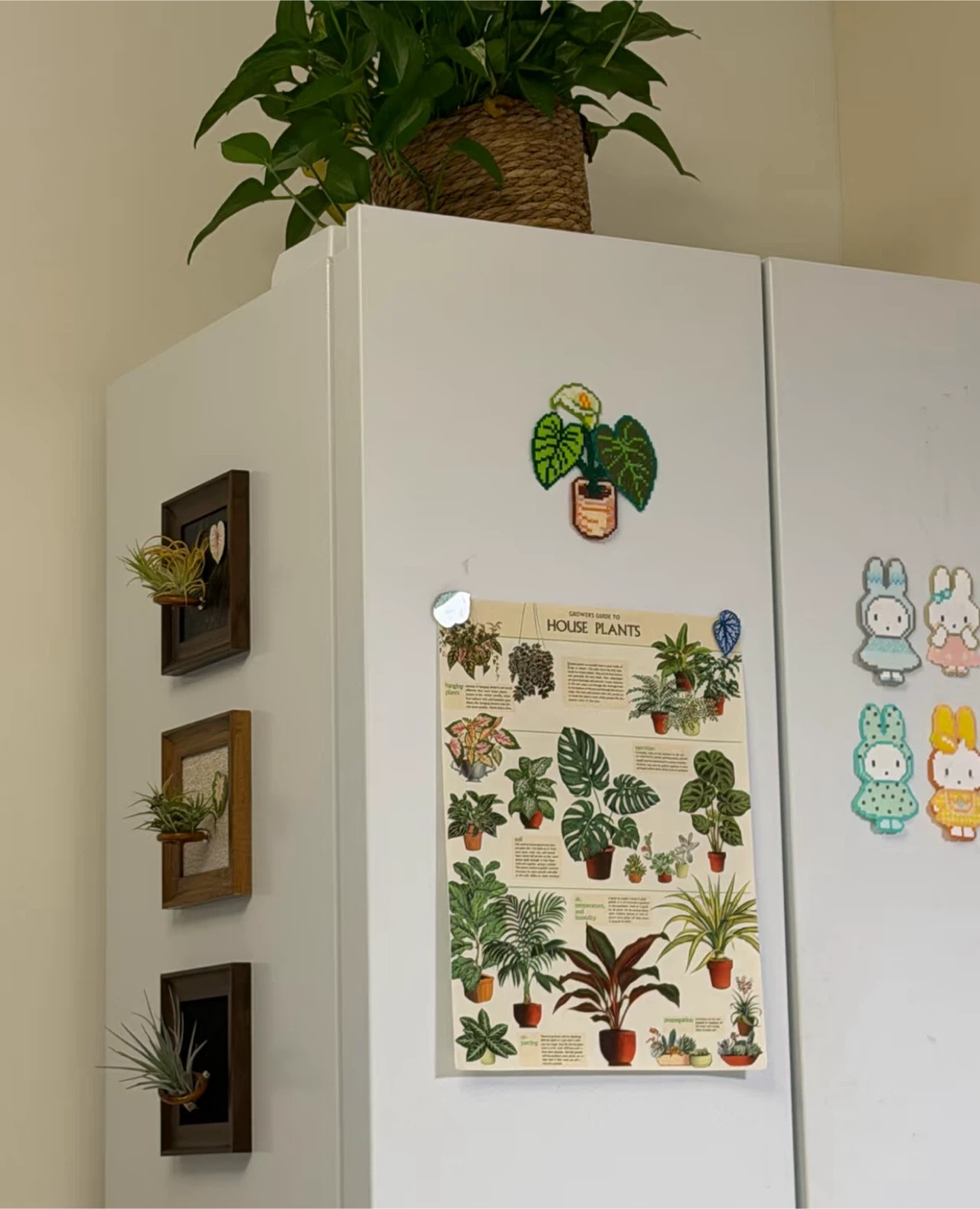 Pixel Art Potted Plant Magnet - photo 2