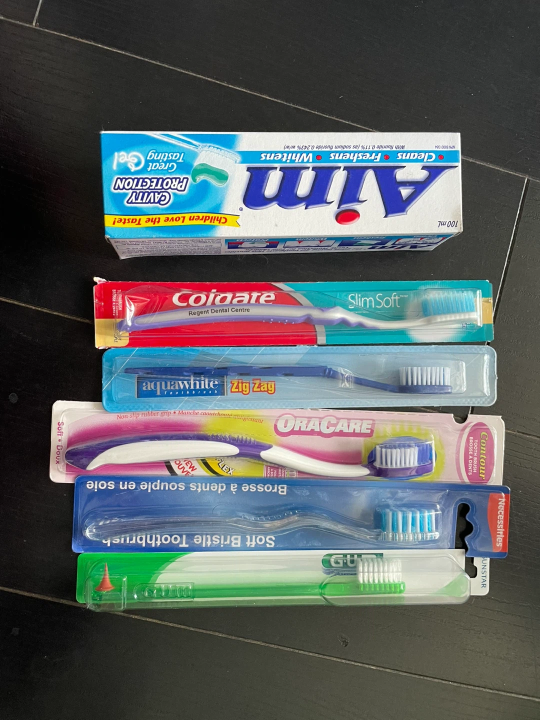 Toothpaste and toothbrush