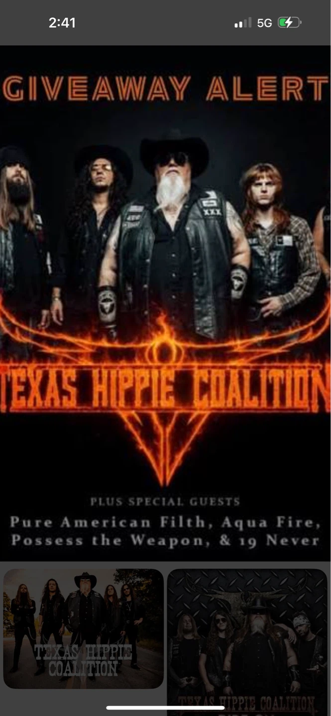 Texas Hippie Coalition  signed Black Cowboy Hat - photo 4