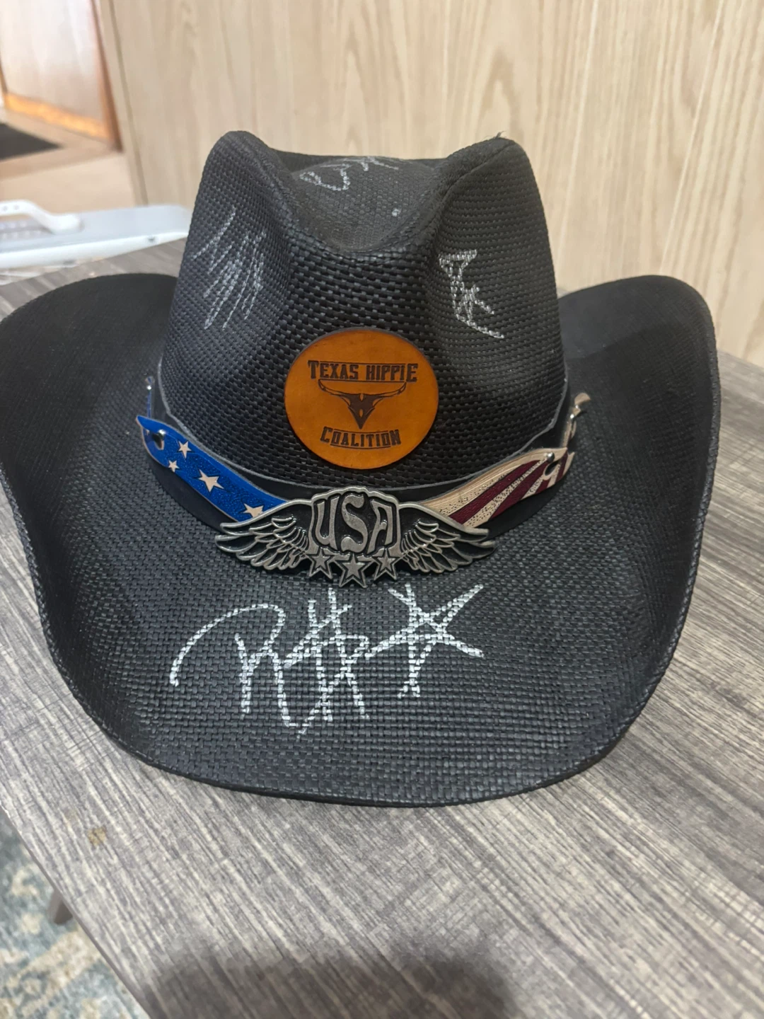 Texas Hippie Coalition  signed Black Cowboy Hat