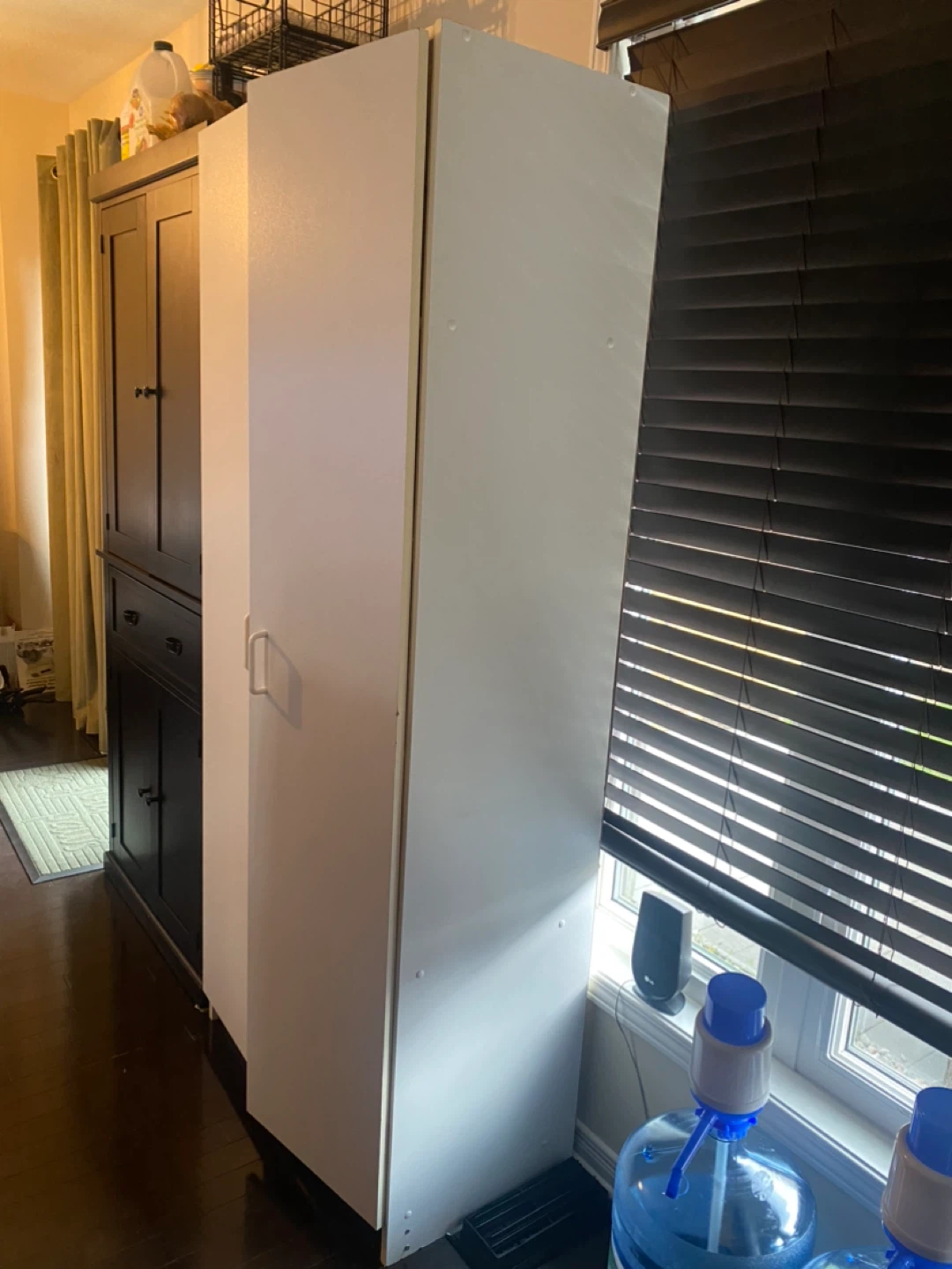 Tall White Storage Cabinet - photo 3