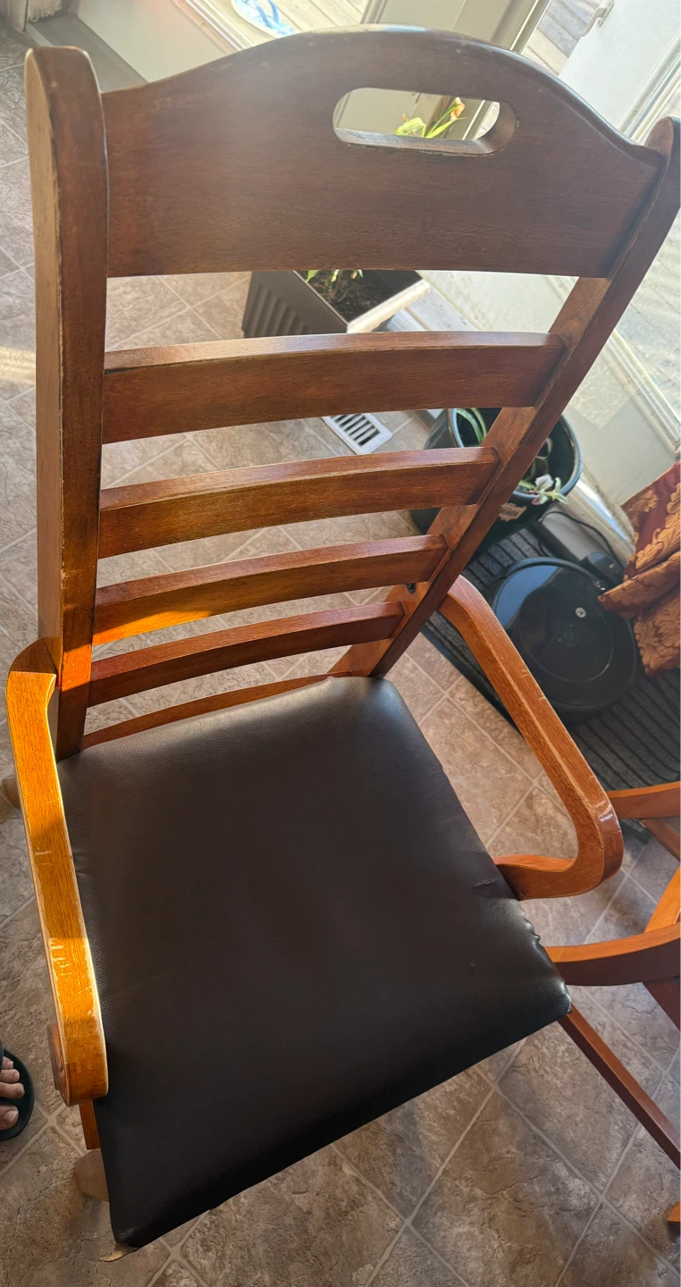 Wood Dining Table with 6 Chairs - photo 2