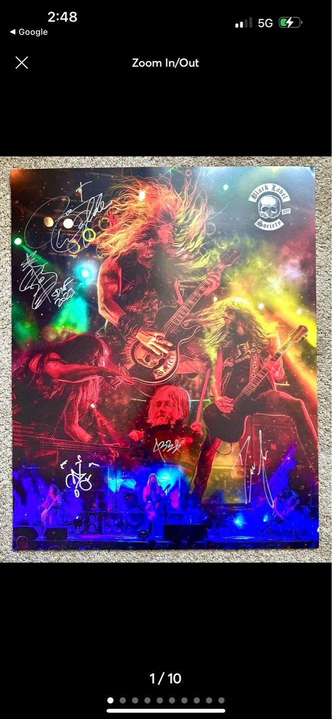 Black Label Society Signed Poster