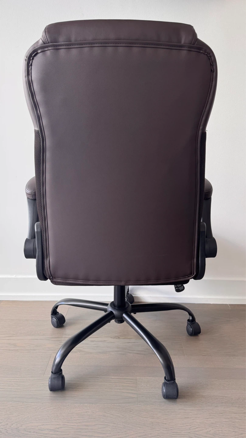 Brown Faux Leather Executive Office Chair - photo 3