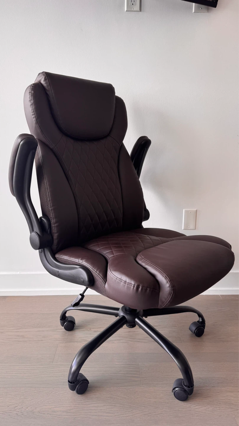 Brown Faux Leather Executive Office Chair - photo 5