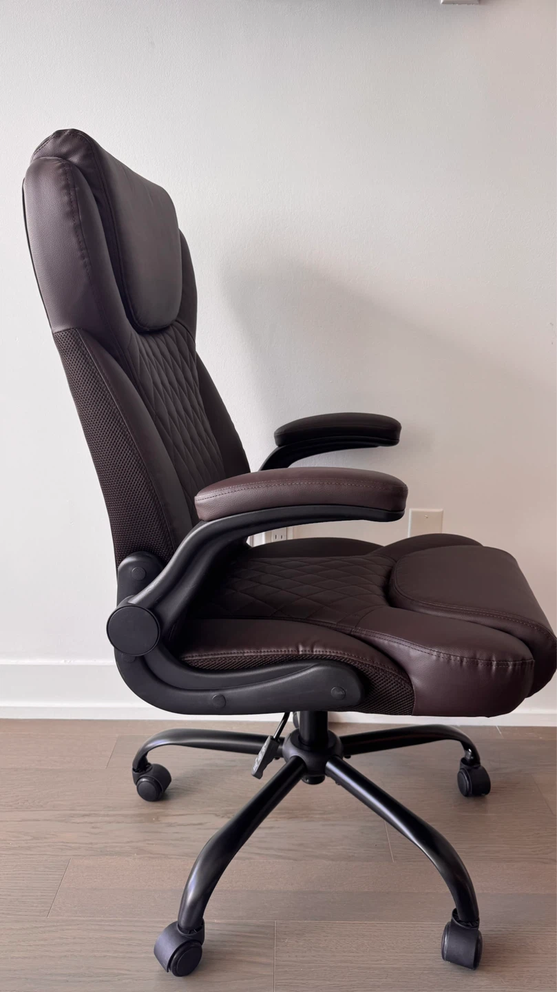 Brown Faux Leather Executive Office Chair - photo 2