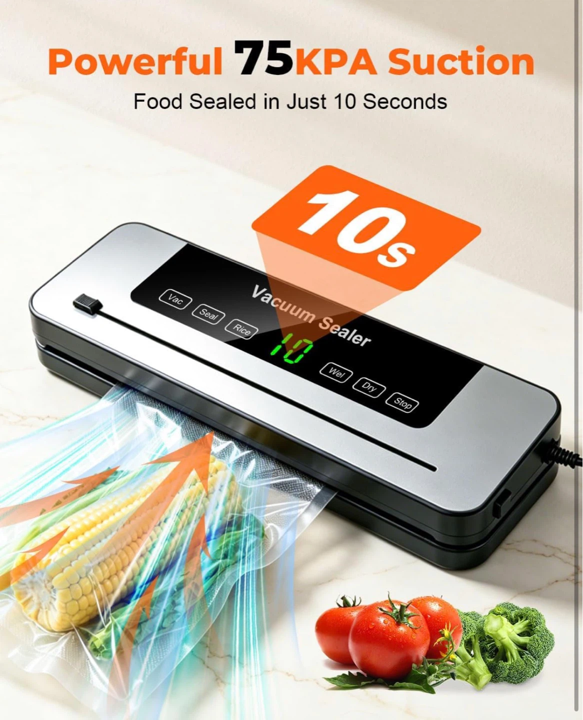 Vacuum Sealer Food Preservation System - photo 3
