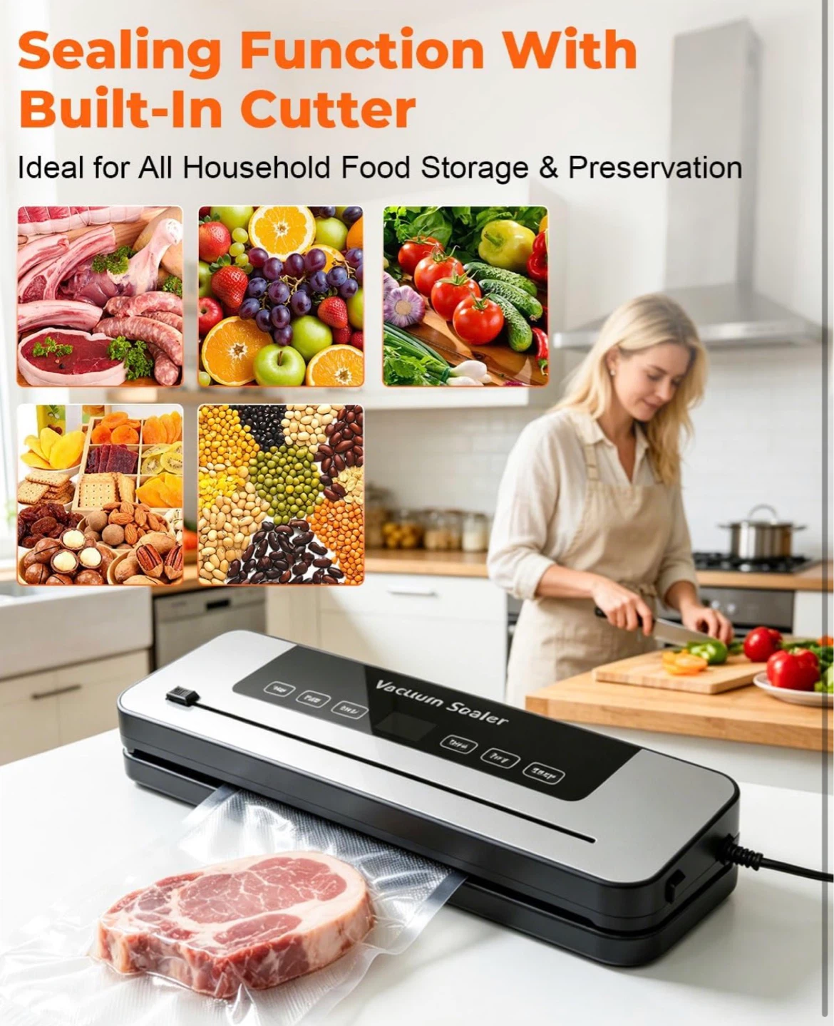 Vacuum Sealer Food Preservation System - photo 2