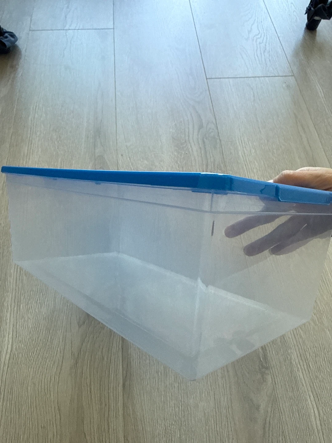 Clear Plastic Storage Boxes 8.5x32x11.2H cm - photo 2