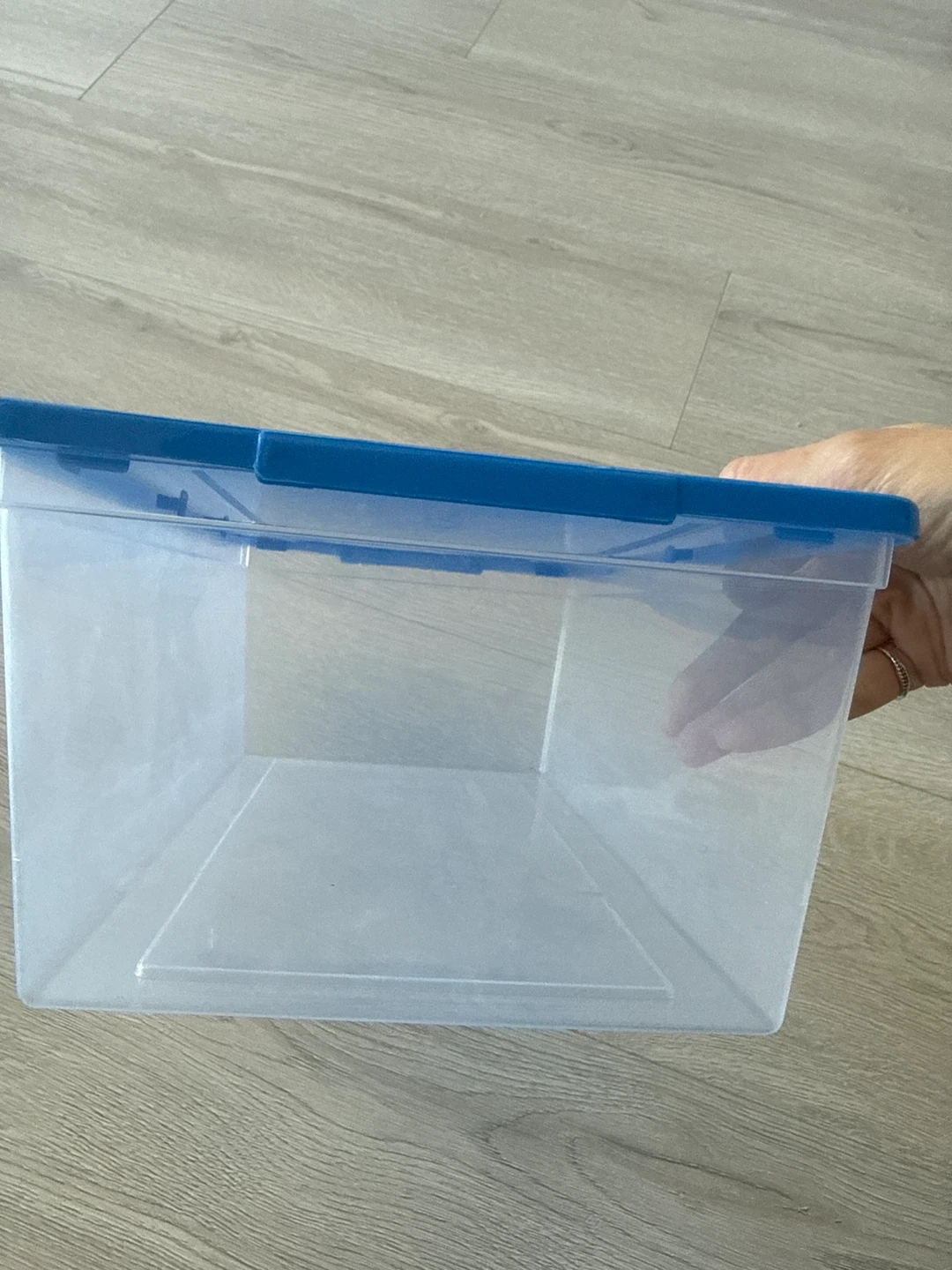 Clear Plastic Storage Boxes 8.5x32x11.2H cm - photo 3