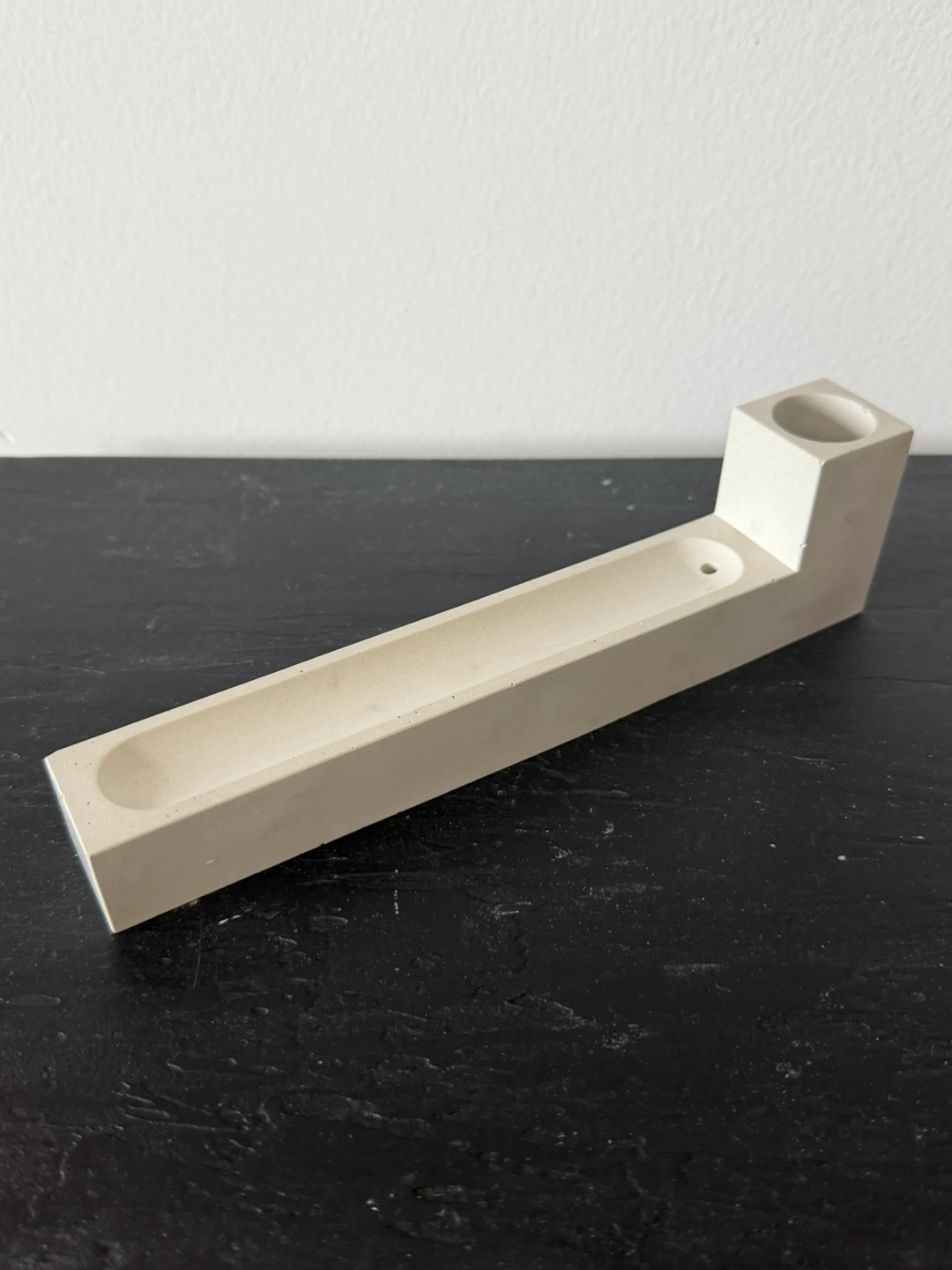 Concrete Incense Holder with Match Pot - photo 3