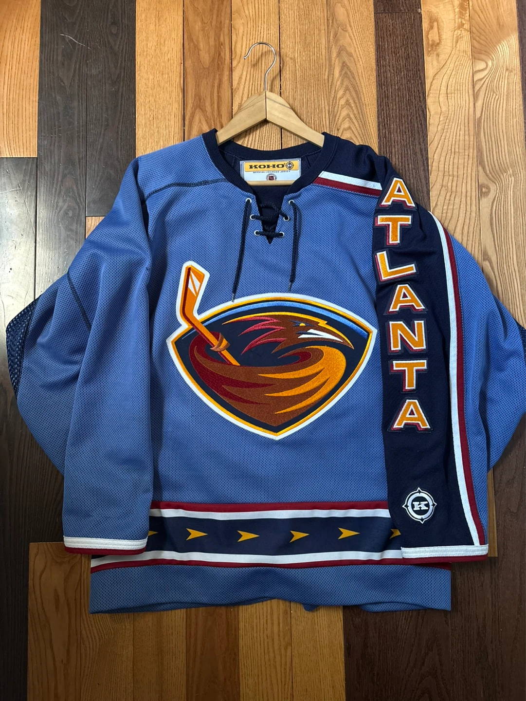 Vintage Atlanta Thrashers Alternate jersey L RARE 2000s NHL
