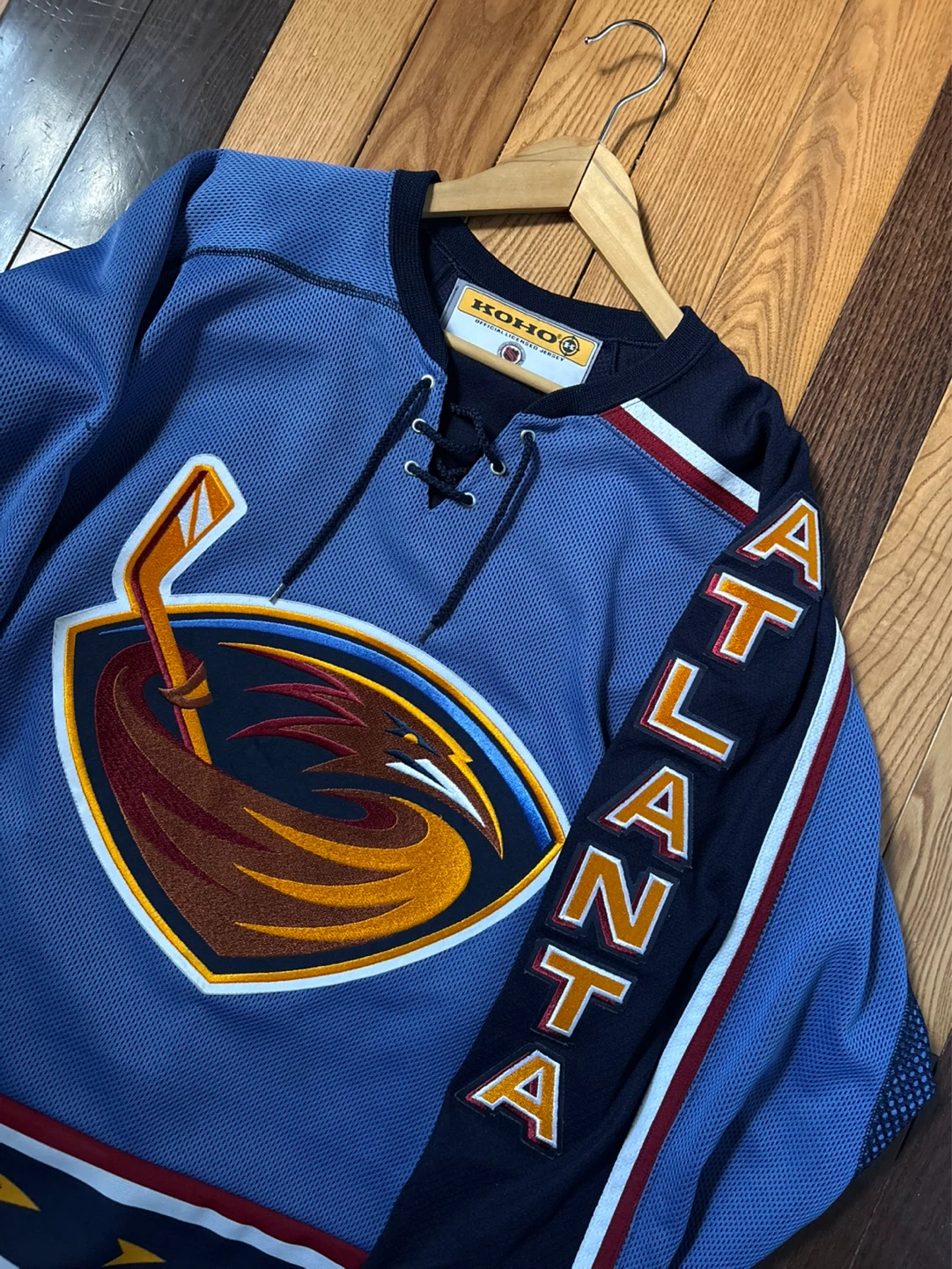 Vintage Atlanta Thrashers Alternate jersey L RARE 2000s NHL - photo 2
