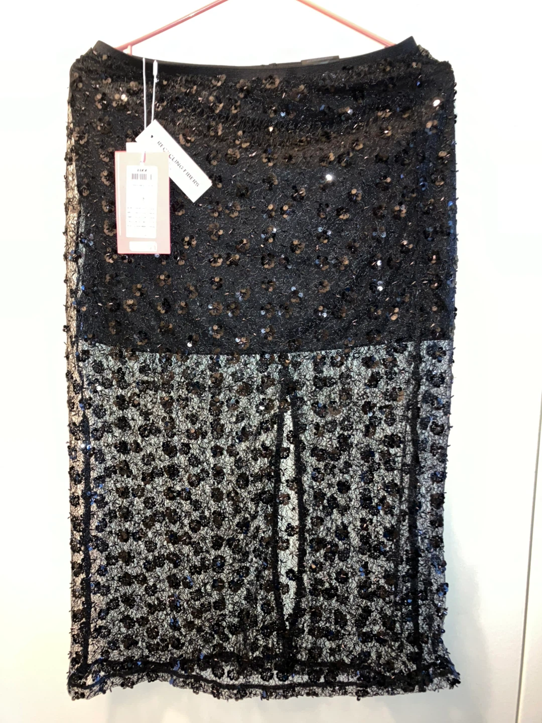JJXX Sequin Midi Skirt Black EU S