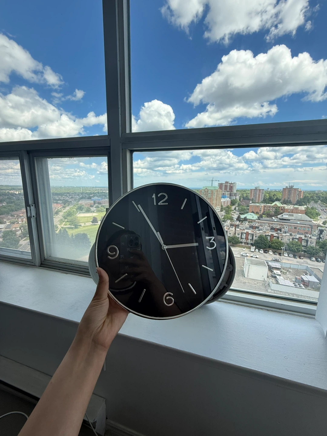 Set of 3 Modern Wall Clocks – Excellent Condition – $12 - photo 2
