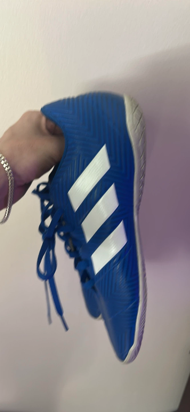 Blue Adidas Indoor Soccer Shoes - photo 2