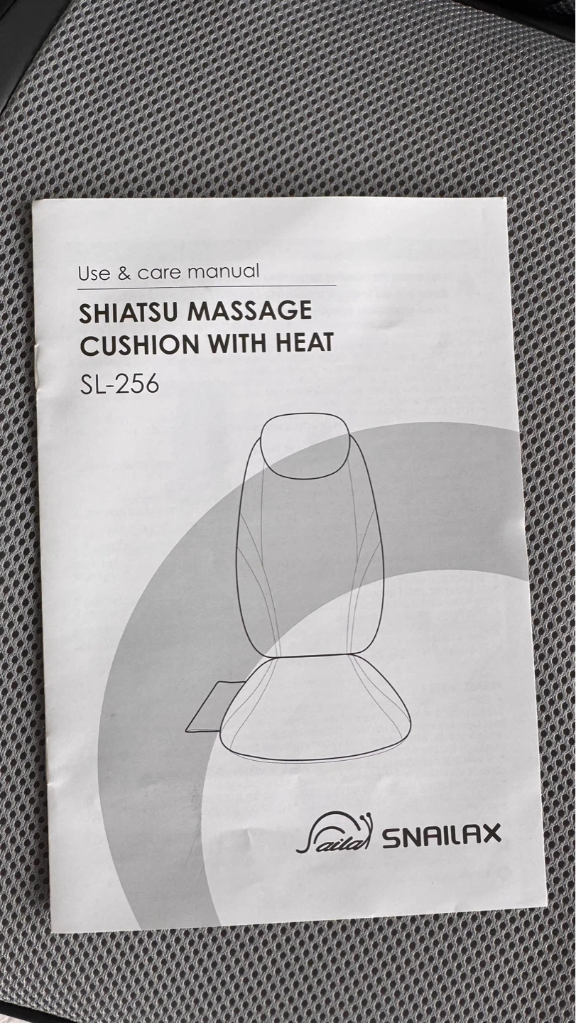 Snailax Shiatsu Massage Cushion with Heat SL-256 - photo 4