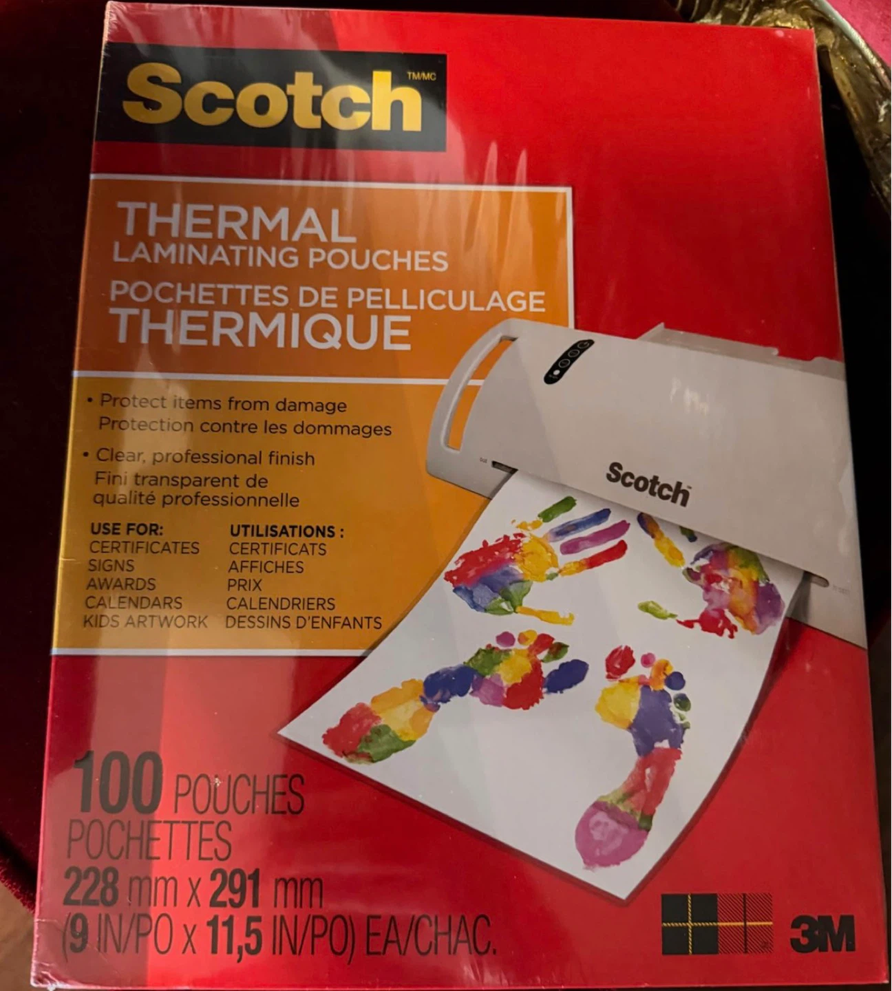 Scotch Thermal Laminating Pouches 100ct