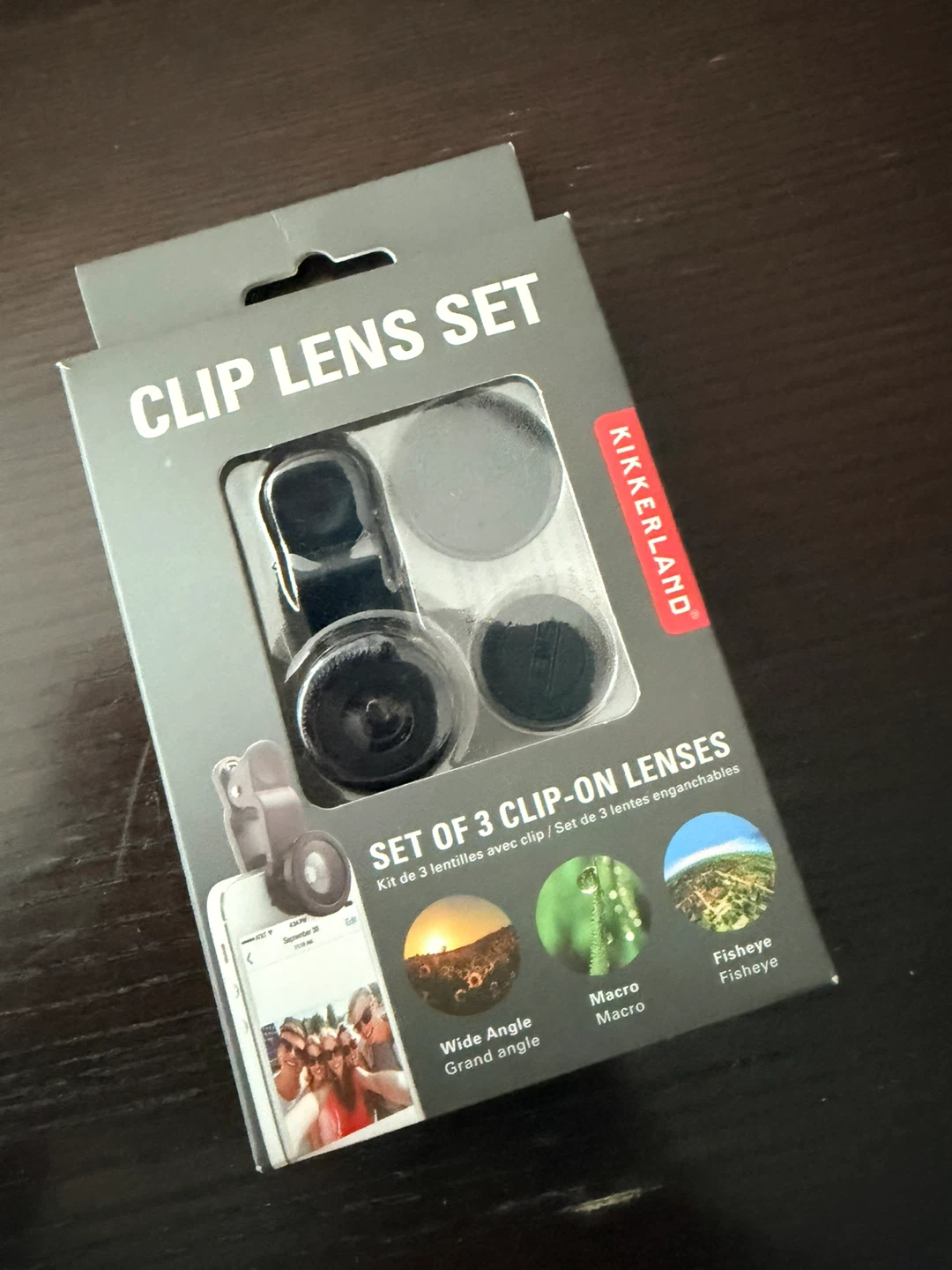 Kikkerland Clip-On Lens Set for Smartphones