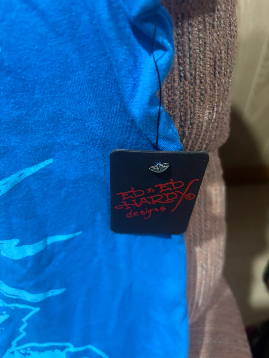 Ed Hardy Blue Graphic T-Shirt - photo 2