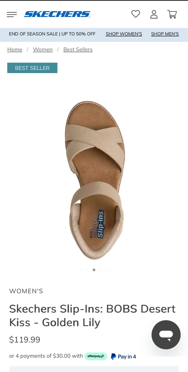 Skechers BOBS Desert Kiss - Golden Lily Sandals - photo 5