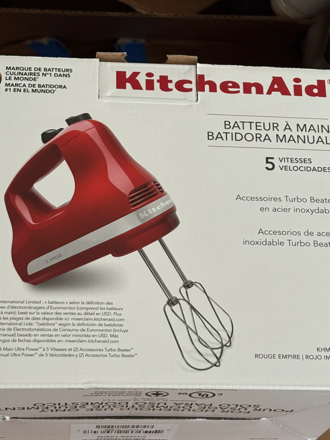 KitchenAid Empire Red Hand Mixer