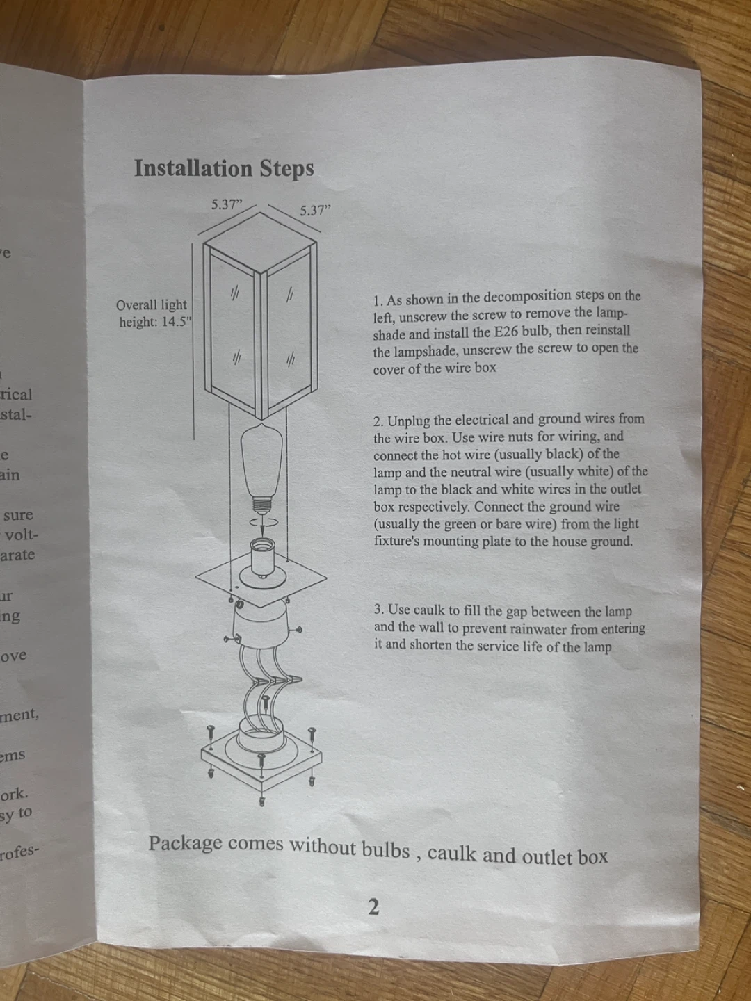 Outdoor Lantern Post Light Fixture - photo 5