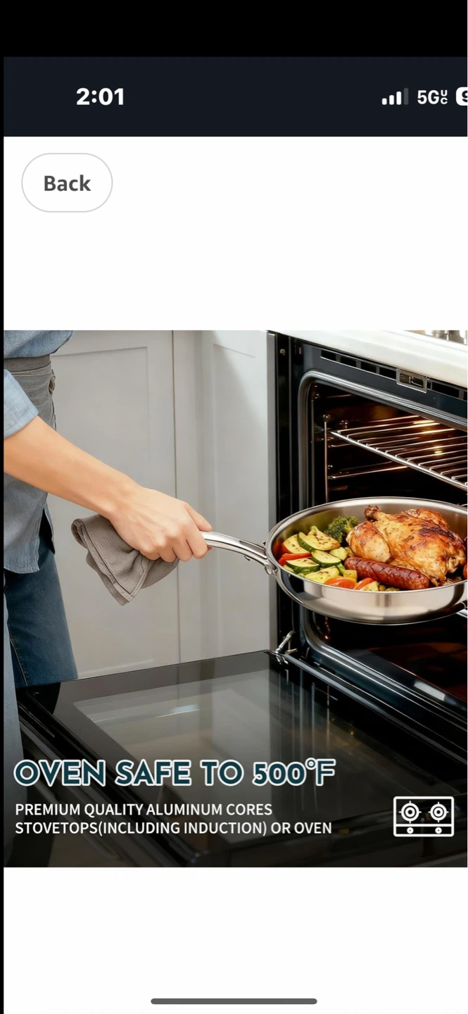 10-Piece Tri-Ply Stainless Steel Cookware Set + Trivets - photo 4