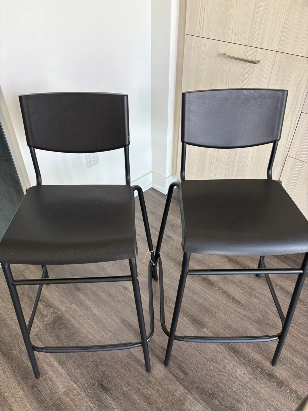 IKEA Bar Chair / Bar Stool with Backrest (set of 2)