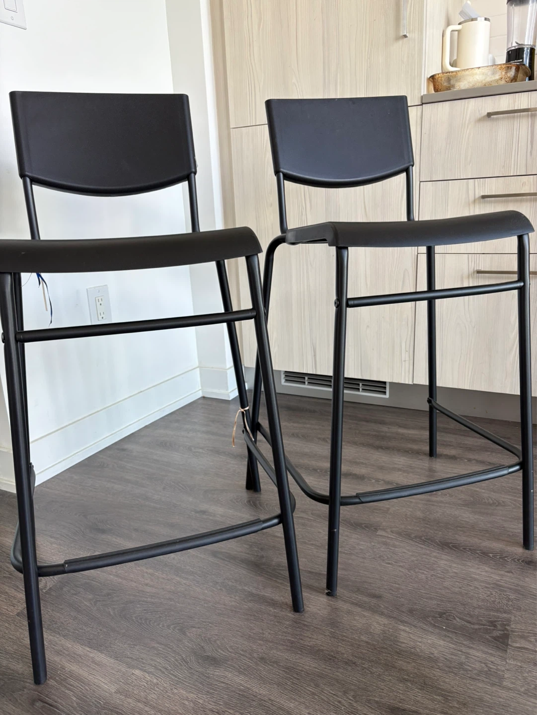 IKEA Bar Chair / Bar Stool with Backrest (set of 2) - photo 2